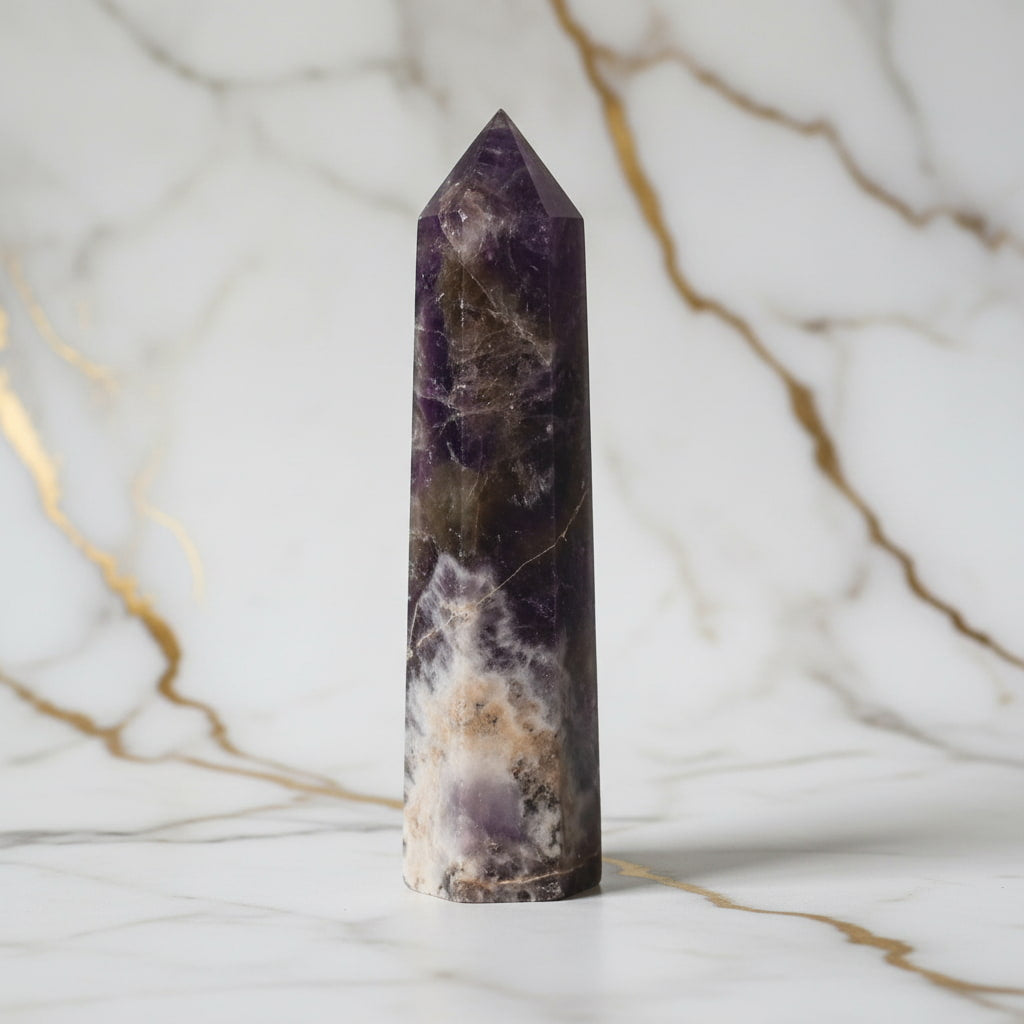 Amethyst Obelisk – Meditation & Raumwirkung CrystalScents