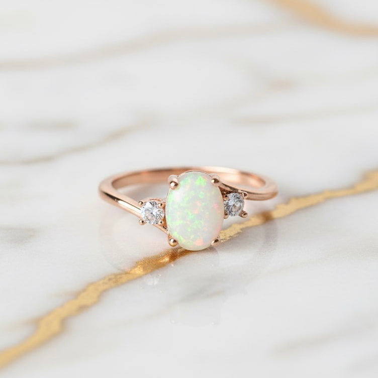 Opal Ring - Roségold & Filigran CrystalScents