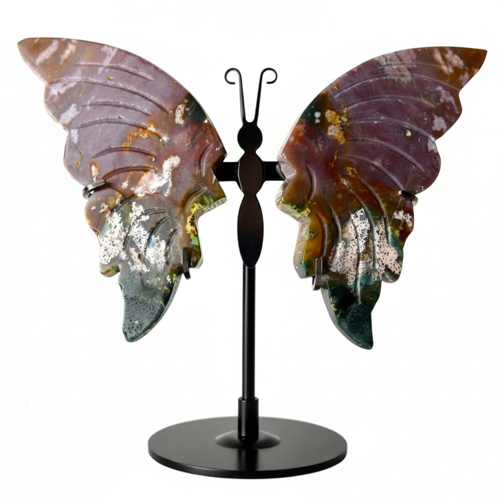Mexikanischer Achat Schmetterling mit farbenfrohem Flügeln CrystalScents
