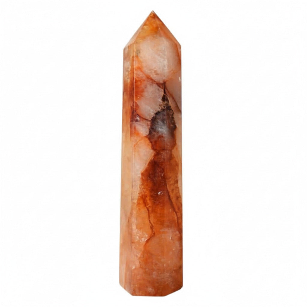 Feuerquarz Obelisk – Mut & innere Stärke CrystalScents