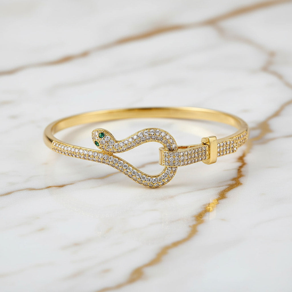 Armband Gold – Stilvolle Schlangen Form CrystalScents