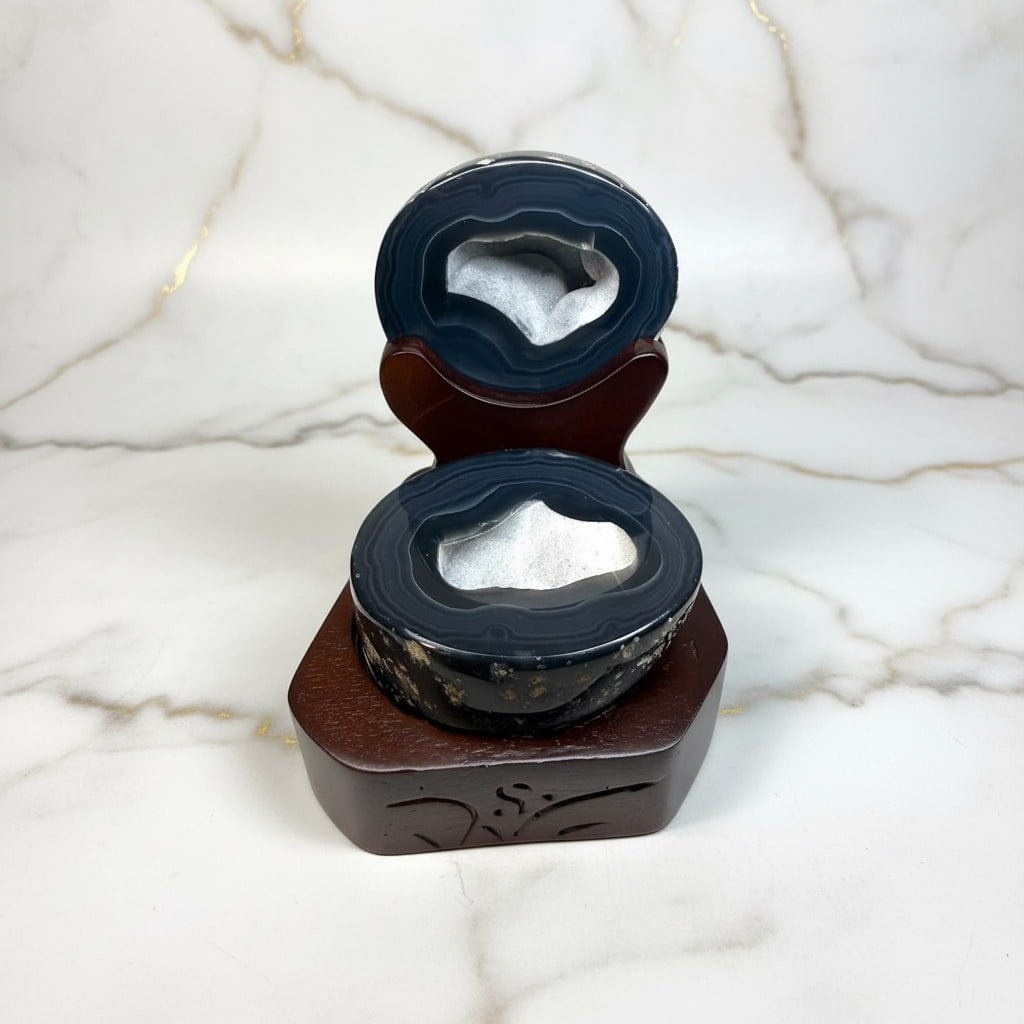 Achat Truhe - Schwarze Schönheit CrystalScents
