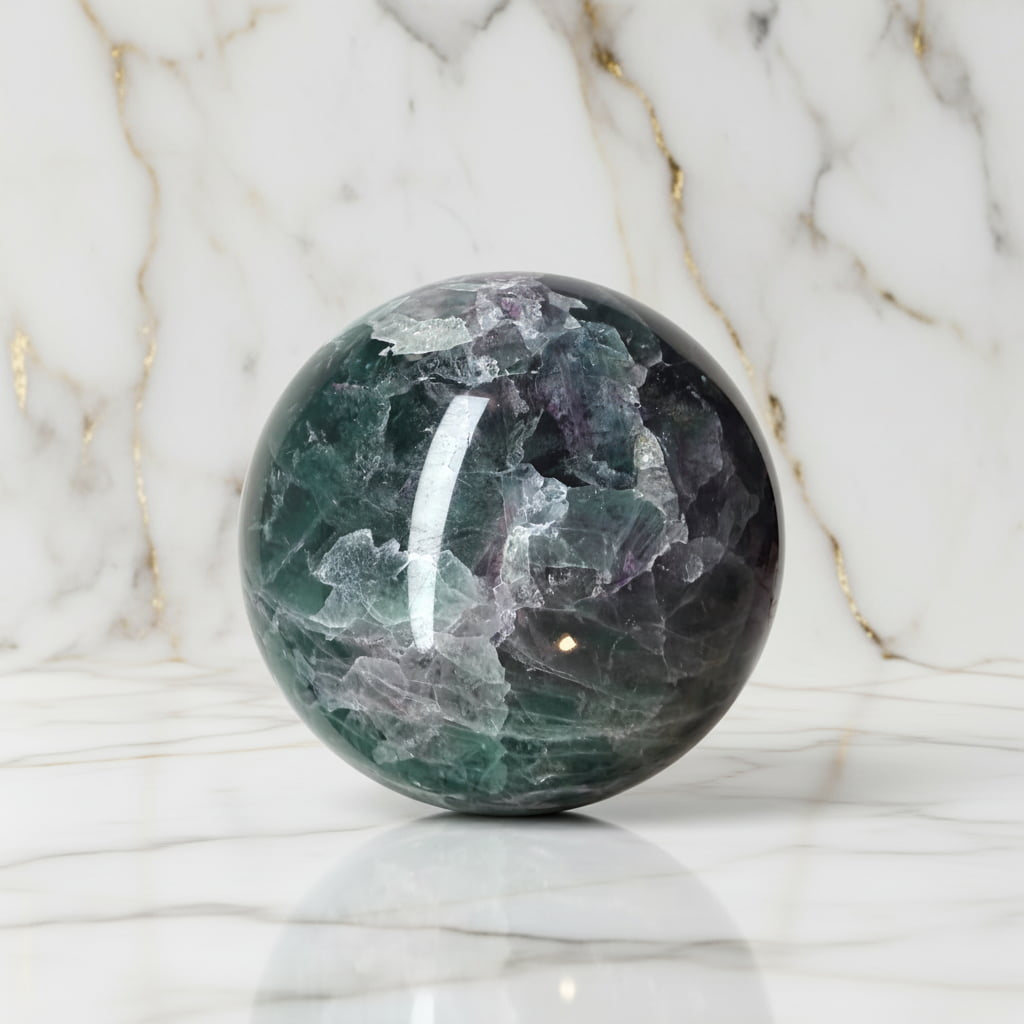Fluorit Kugel – Intensives Naturjuwel CrystalScents