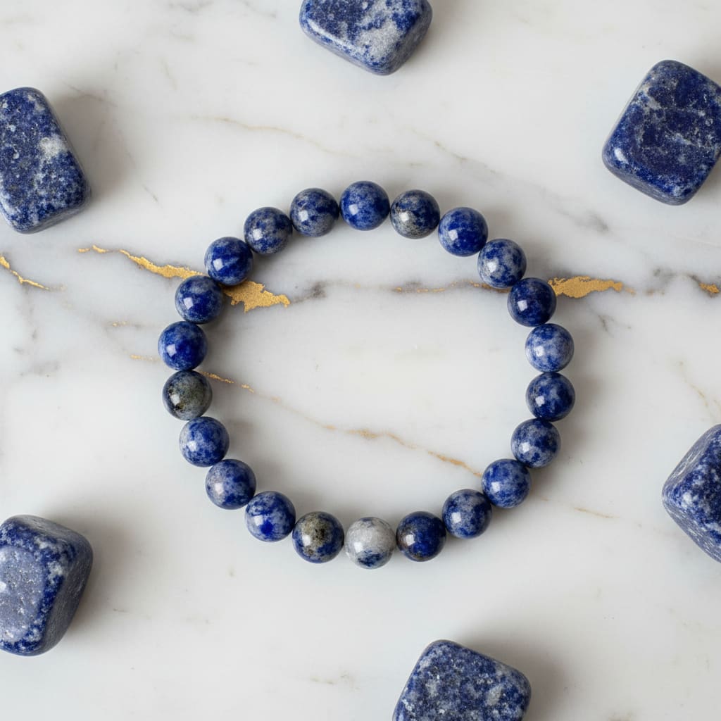 Sodalith Kugelarmband – Stilvolles Schmuckstück CrystalScents