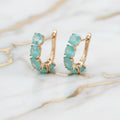 Ohrringe Gold – mit blauen Akzenten CrystalScents