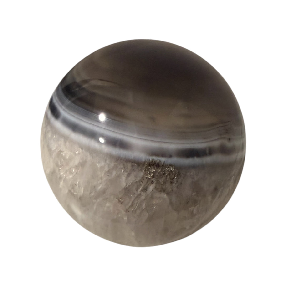 Achat Kugel – Schwarz & Weiß vereint CrystalScents