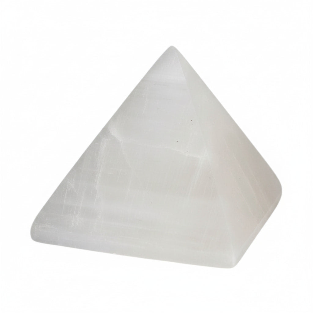 Selenit Pyramide – Wohn- & Meditationsräume CrystalScents