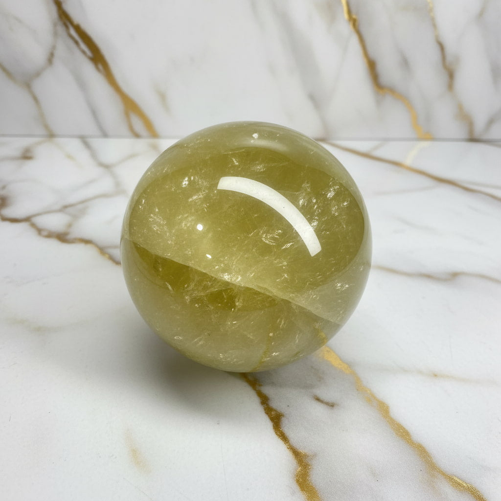 Citrin Kugel - Wärme & Sonne CrystalScents