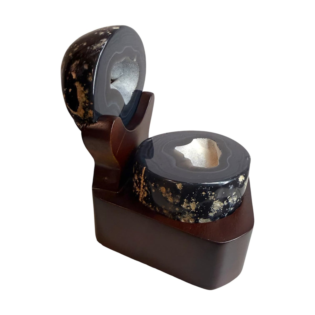 Achat Truhe - Schwarze Schönheit CrystalScents