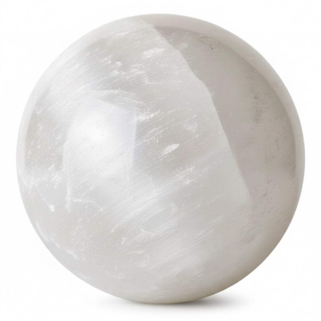 Selenit Kugel – Klarheit & energetische Reinigung CrystalScents