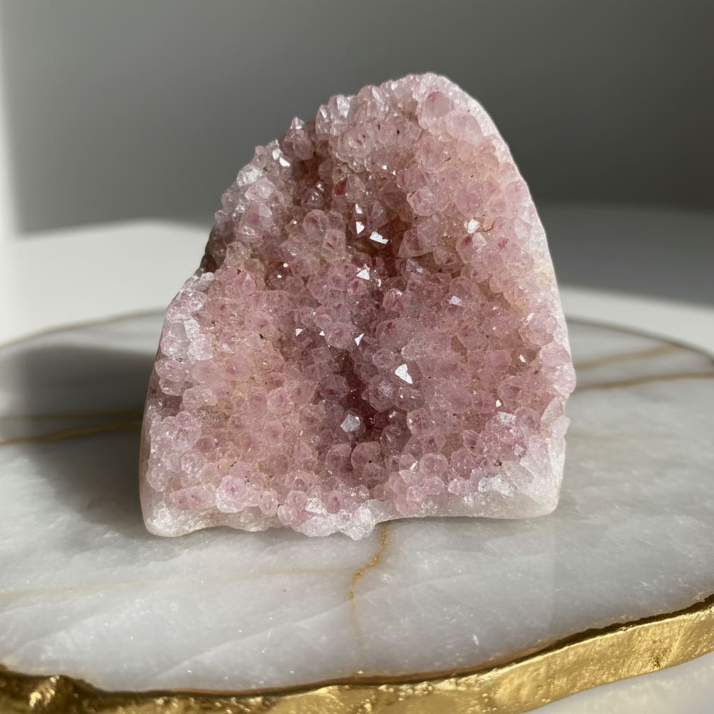 Amethystdruse rosa – Zarte Farbnuancen für Ruhe & Harmonie CrystalScents
