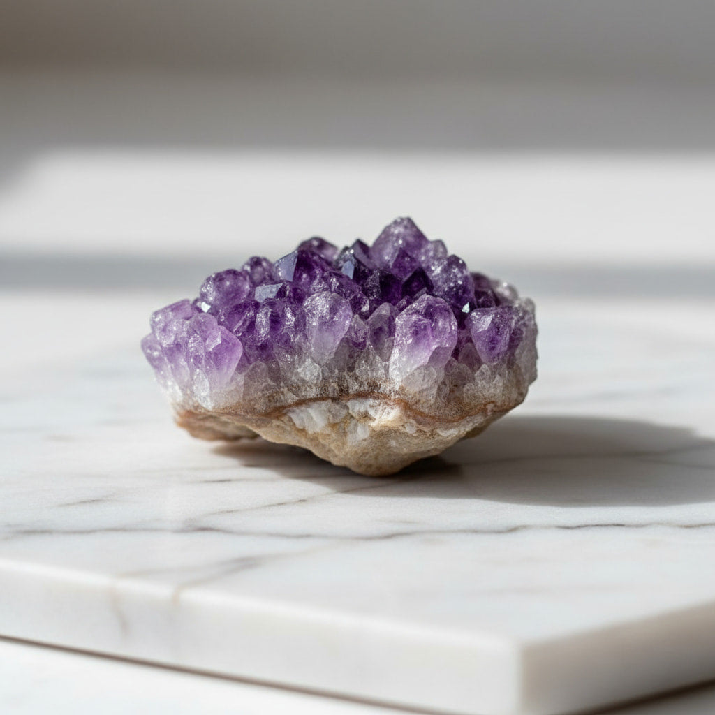Amethyst Cluster – Funkelndes Unikat CrystalScents