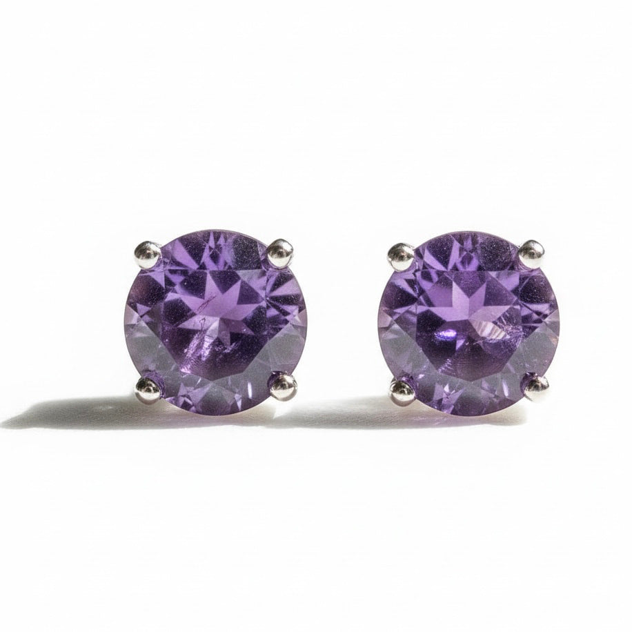 Amethyst Ohrringe - Funkeln & Strahlen CrystalScents