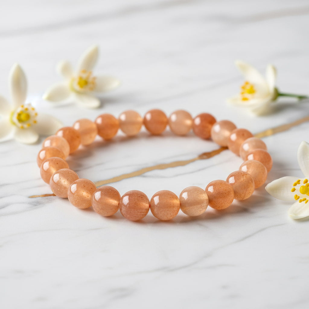 Sonnenstein Kugelarmband – Optimismus & Glück CrystalScents