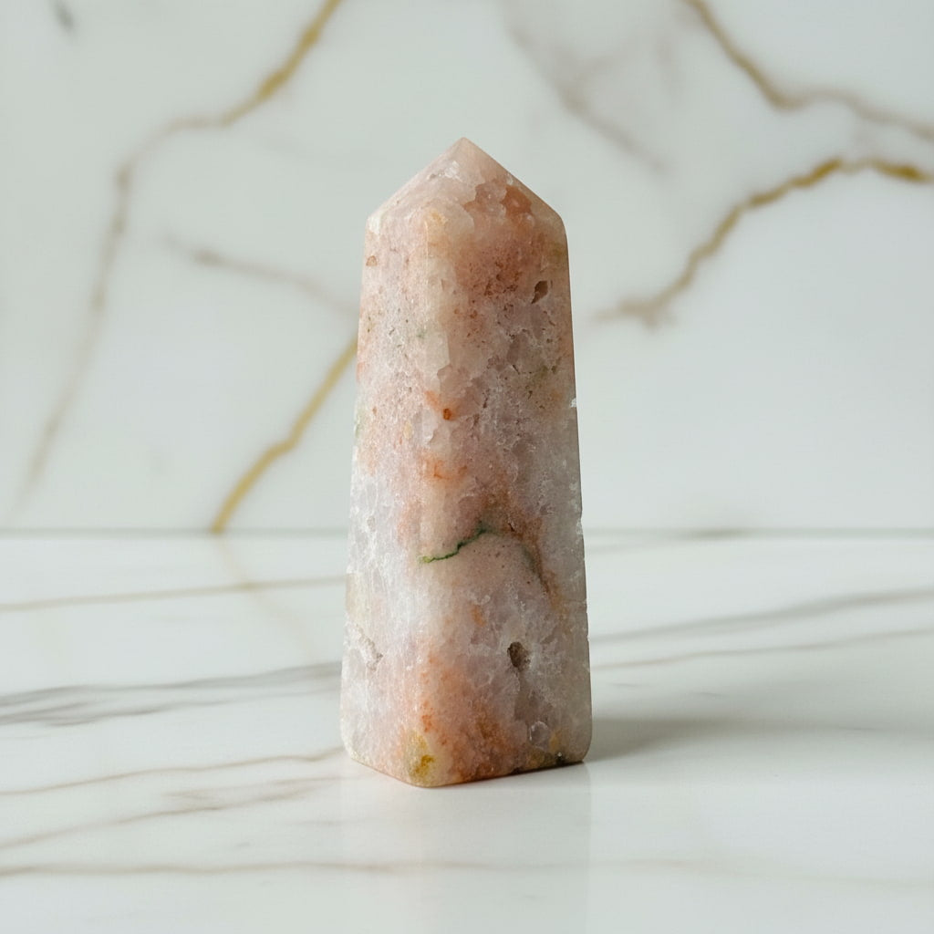 Rosa Amethyst Obelisk – Sanft & einzigartig CrystalScents