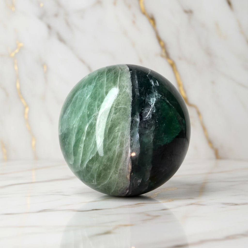 Fluorit Kugel – Kunstwerk der Natur CrystalScents