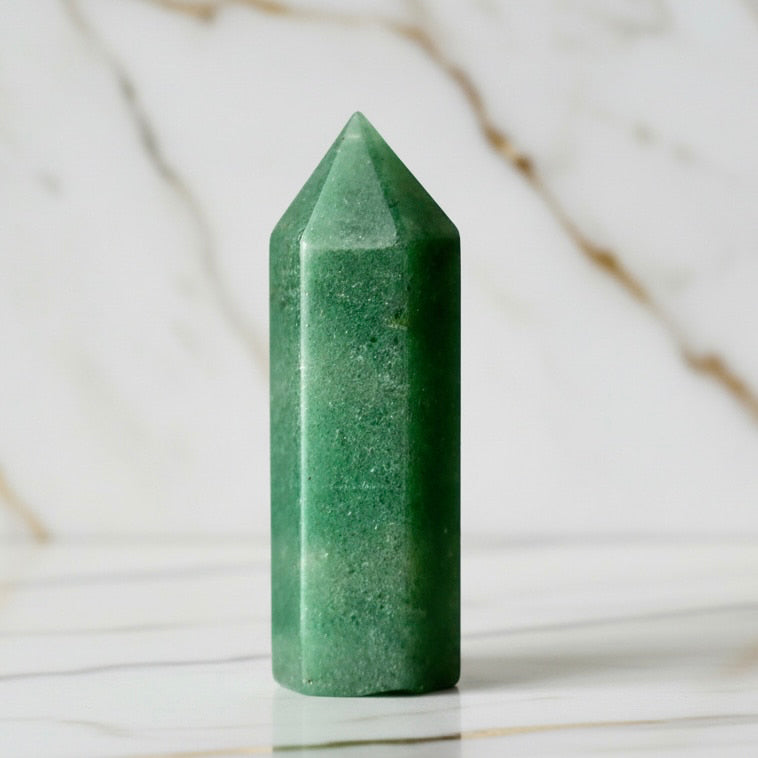 Mini Aventurin Obelisk - Grüne Balance CrystalScents