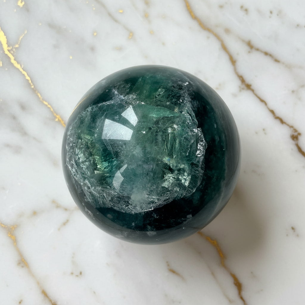 Fluorit Kugel – Kunstwerk der Natur CrystalScents