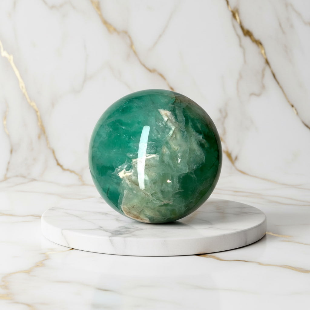 Fluorit Kugel – Leuchten & Strahlen CrystalScents