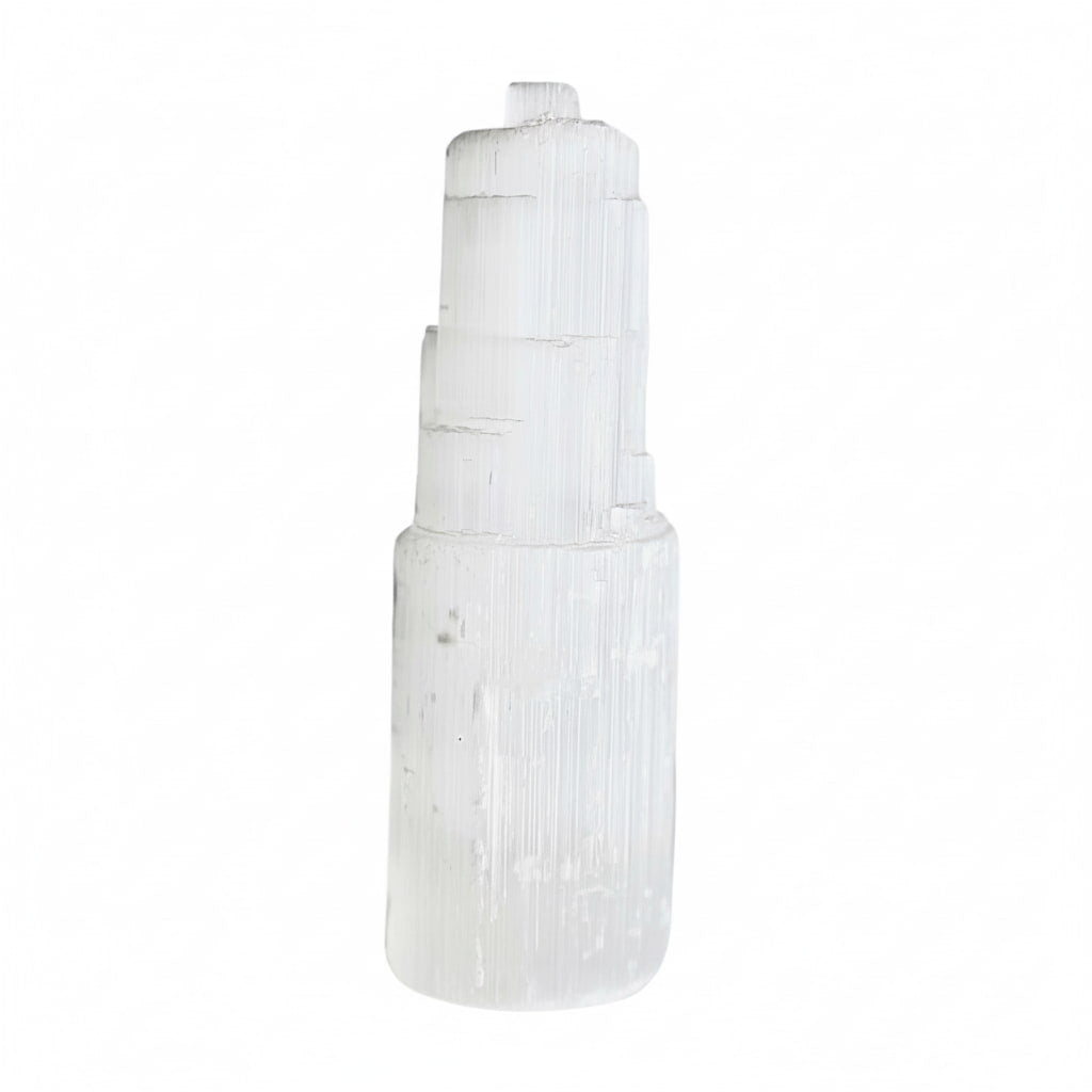 Selenit Turm – Kraftvolles Naturstück CrystalScents