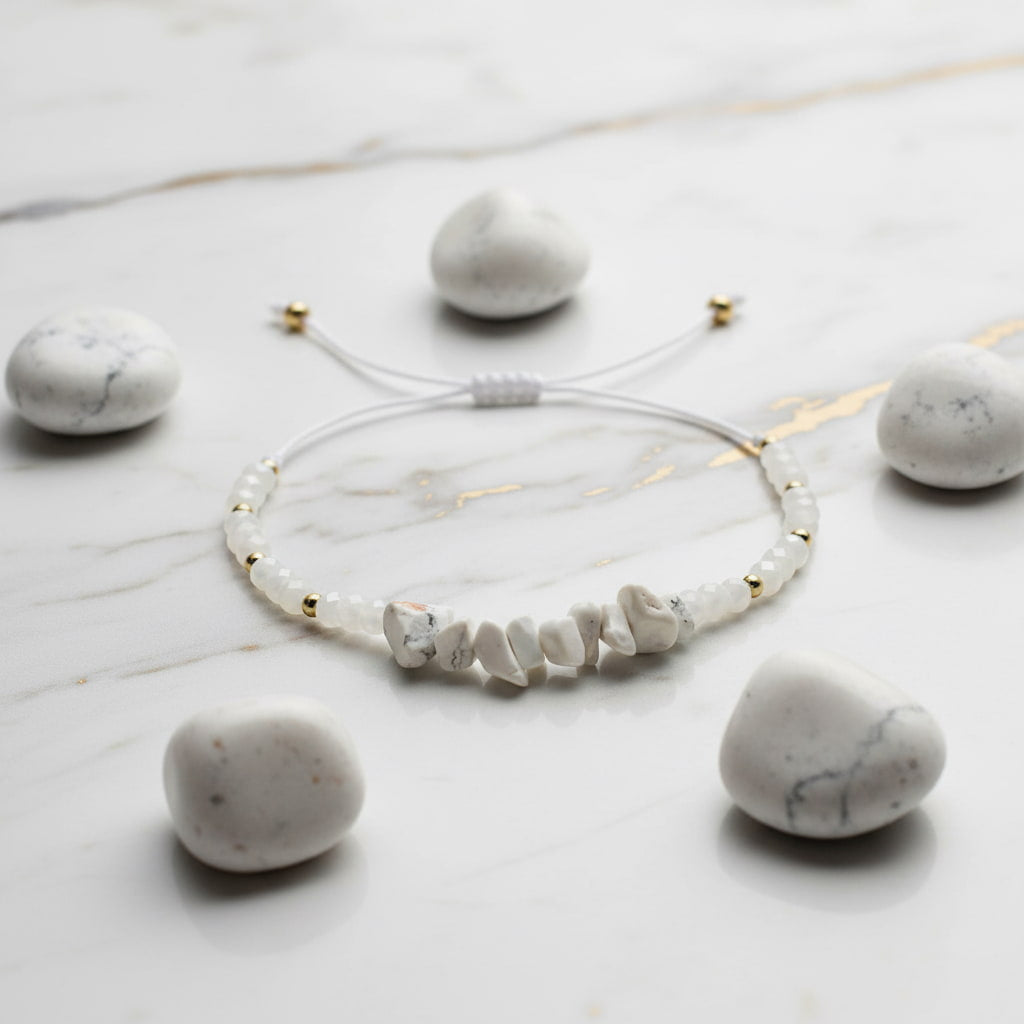 Howlit Schutzarmband – Innere Ruhe & Ausgeglichenheit CrystalScents