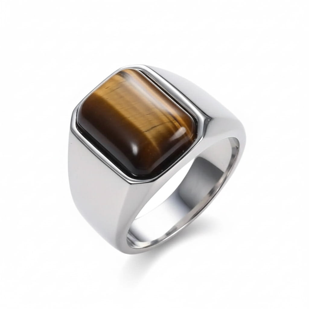 Tigerauge Ring - Modern & Kraftvoll CrystalScents