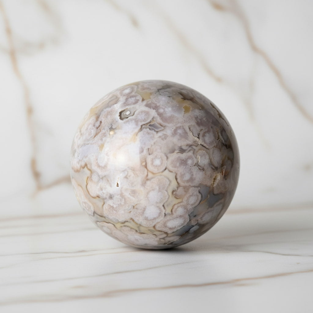 Kirschblüten Achat Kugel – Frühlingszauber CrystalScents