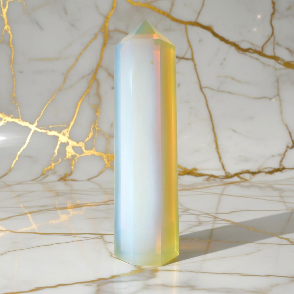 Opalit Obelisk - Schimmernde Faszination CrystalScents