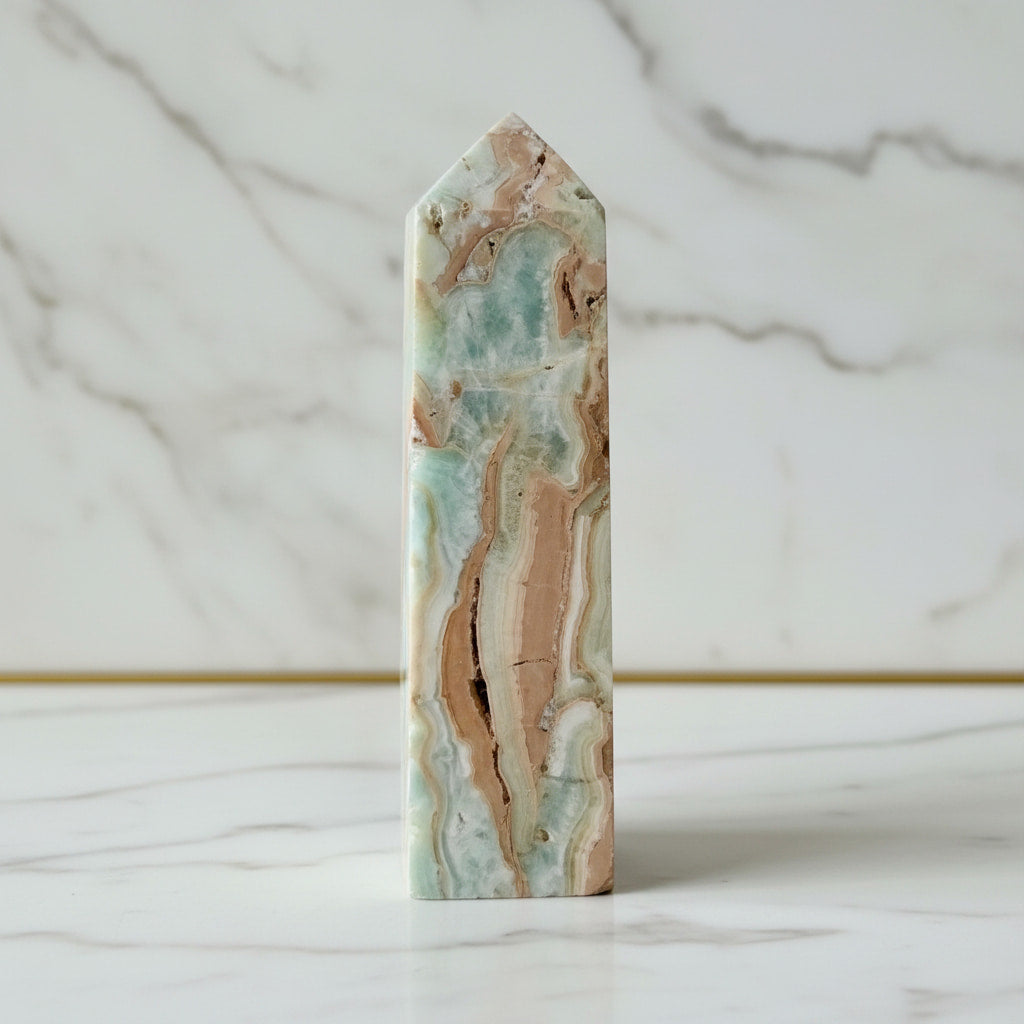 Aragonit Obelisk – innere Ruhe & Ausgleich CrystalScents