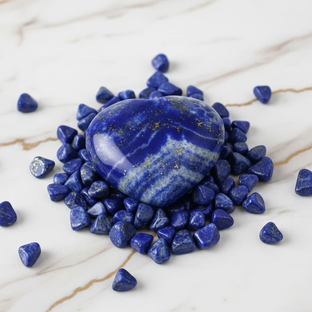Mini Lapislazuli Herz - Tiefblaue Kleinigkeit CrystalScents