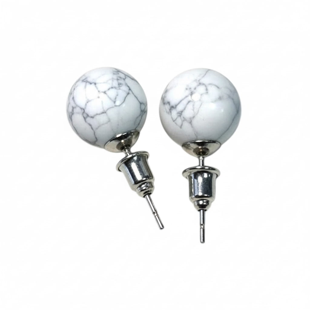 Howlit Ohrstecker – Zarte Eleganz & natürliche Ruhe CrystalScents