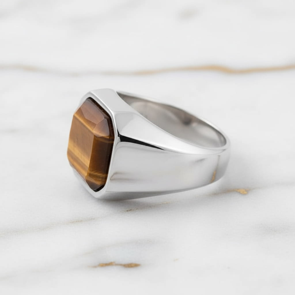 Tigerauge Ring – Kraftvolle Akzente CrystalScents