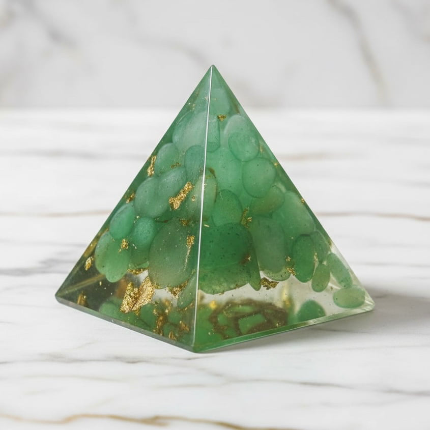 Mini Aventurin Pyramide – Frischer Akzent fürs Zuhause CrystalScents