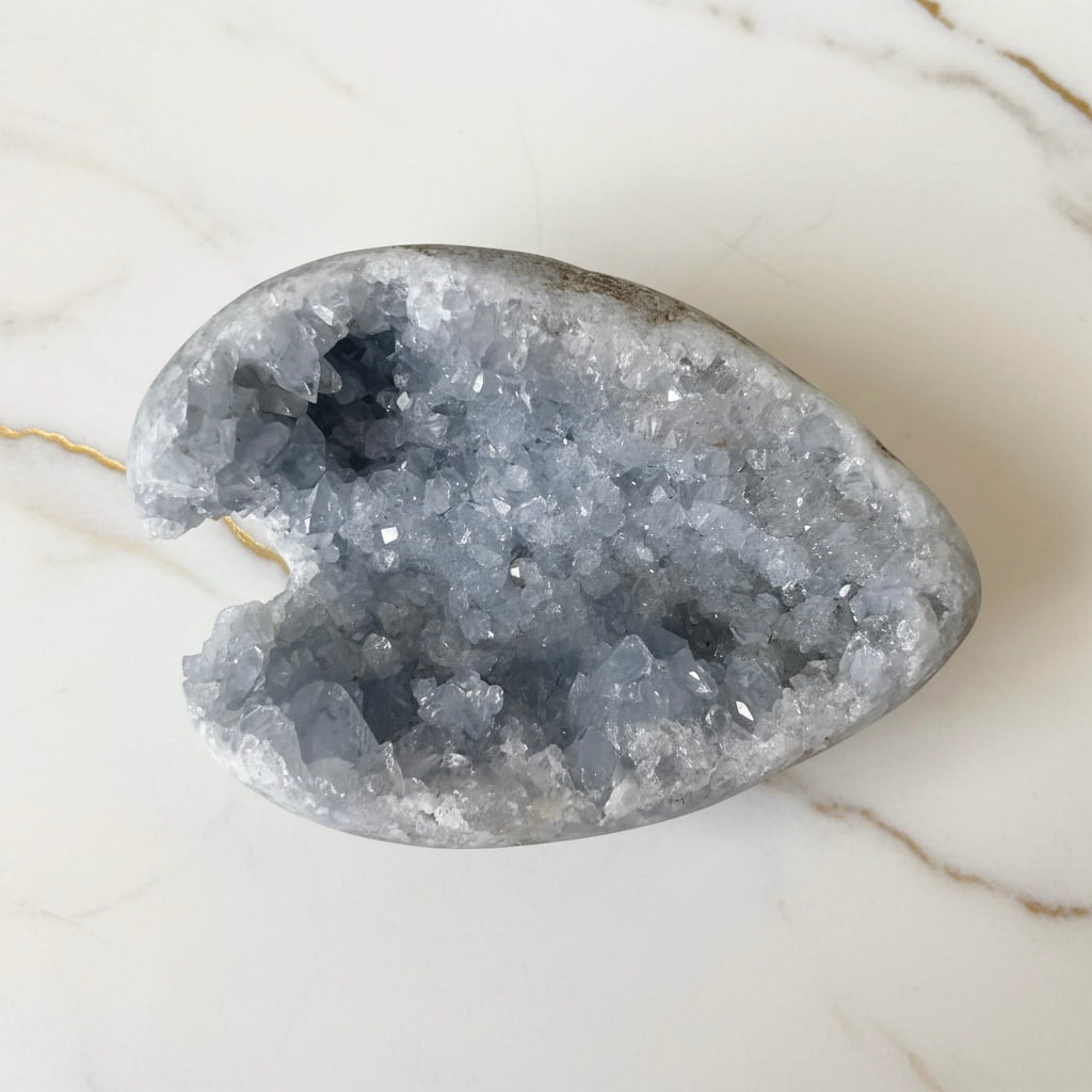 Celestit Kristallcluster - Ein Stück des Himmels CrystalScents