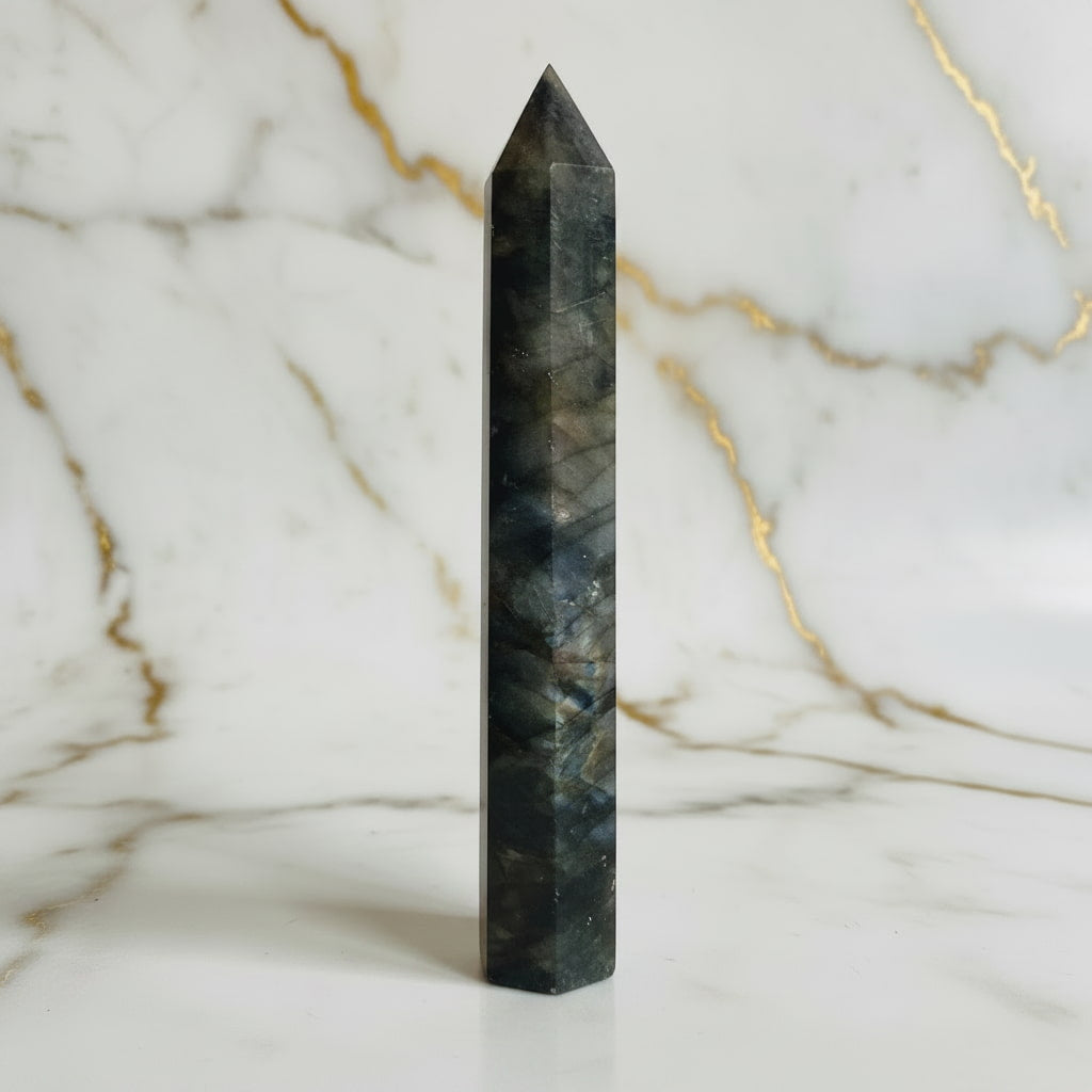 Labradorit Obelisk – Kreativität & Leidenschaft CrystalScents