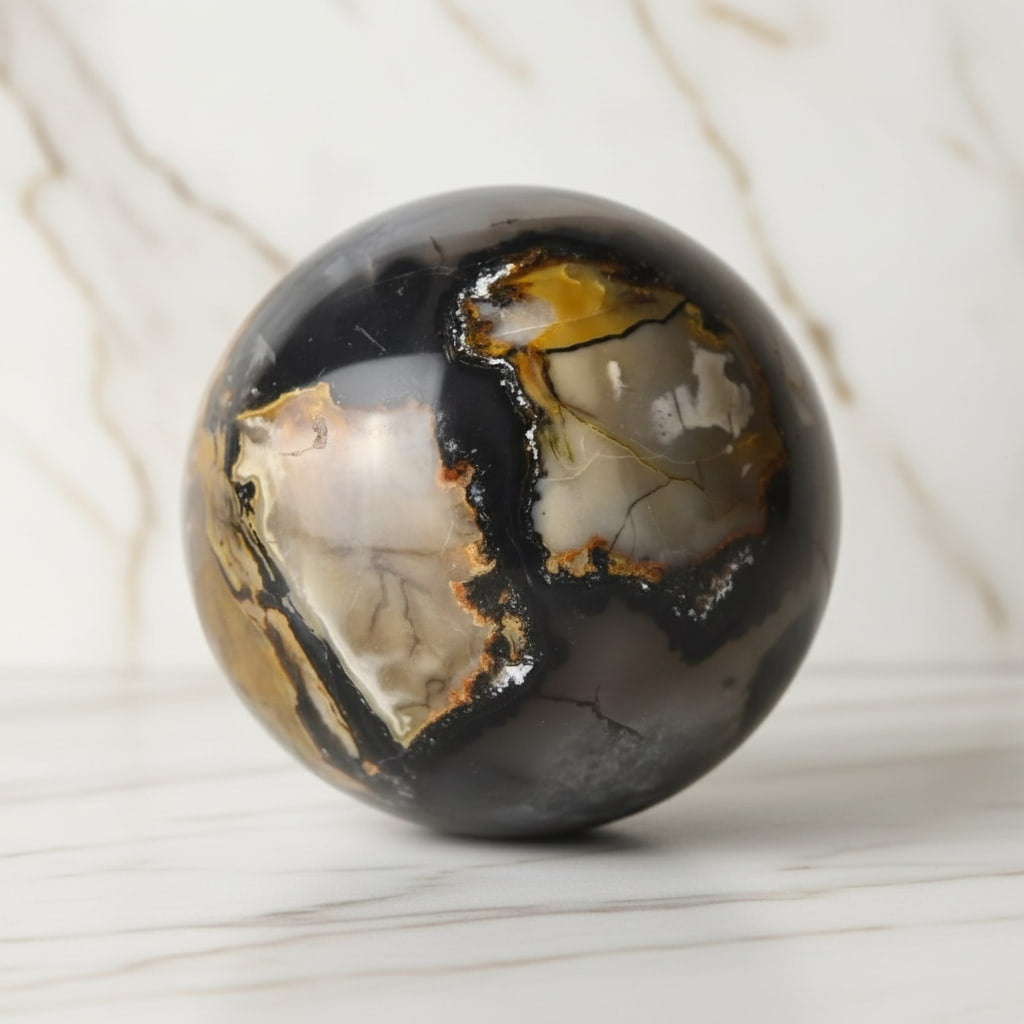 Große Achat Kugel – Leuchtendes Kristalljuwel CrystalScents