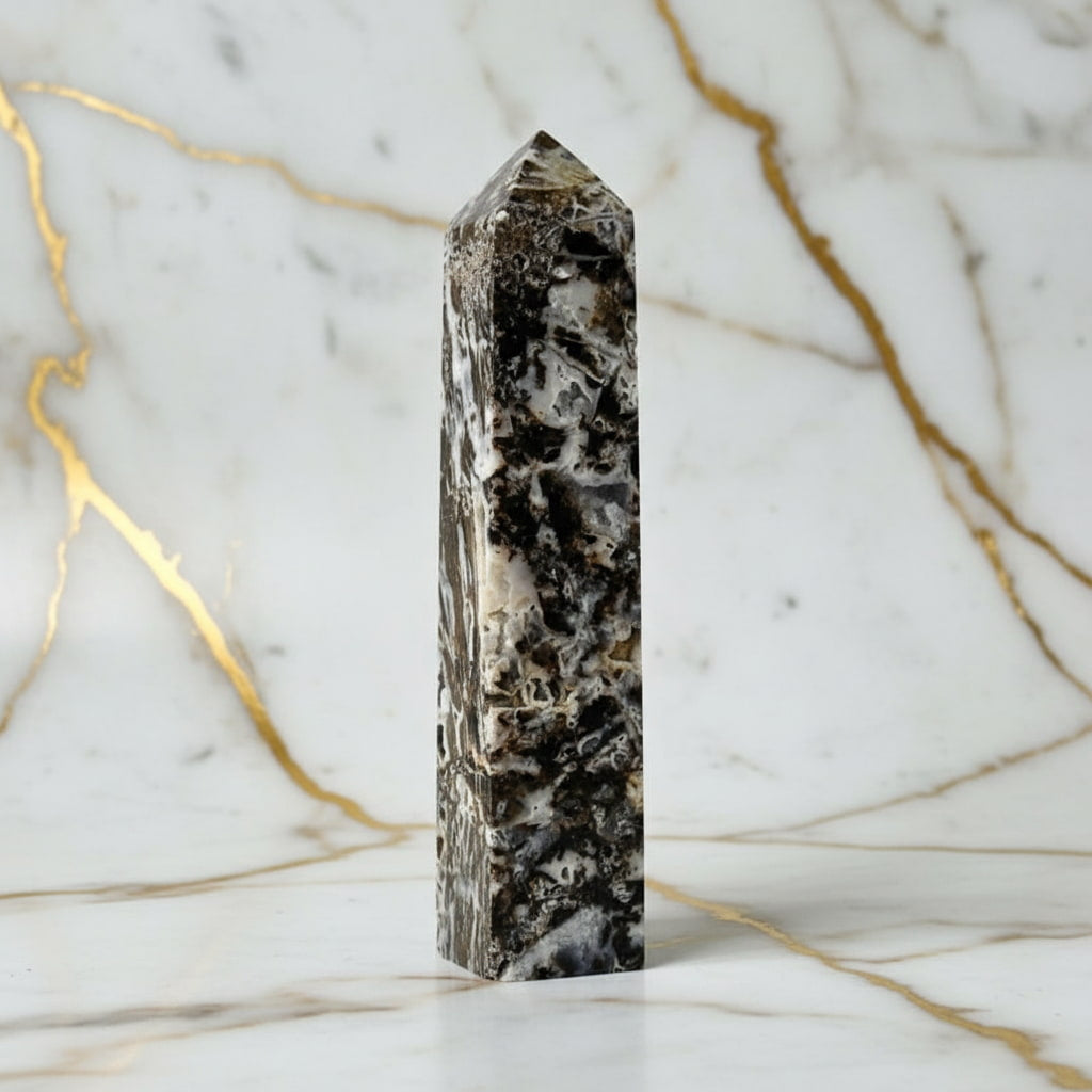 Großer Sphalerit Obelisk – Druzy Kristallhighlight CrystalScents