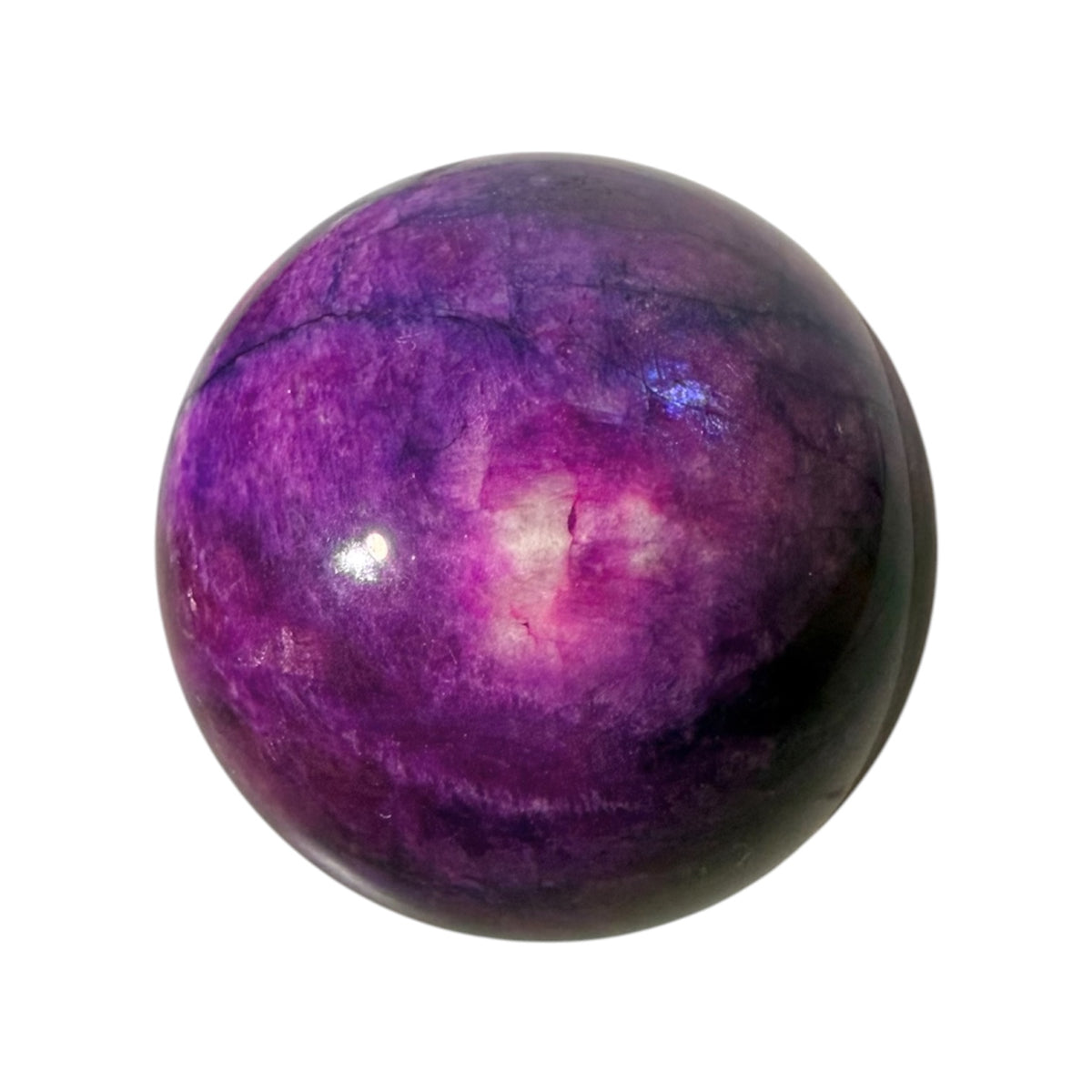 Lila Mondstein Kugel – Lila Meditationsbegleiter CrystalScents