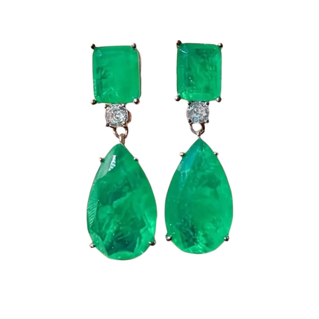 Smaragd Ohrringe - Auffällige Statements CrystalScents
