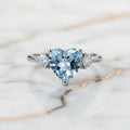 Topas Ring - Himmelblaues Herz CrystalScents