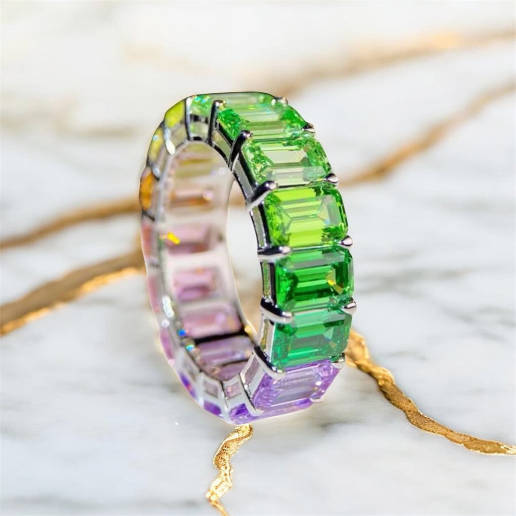 Saphir Ring – Funkelnder Regenbogen CrystalScents