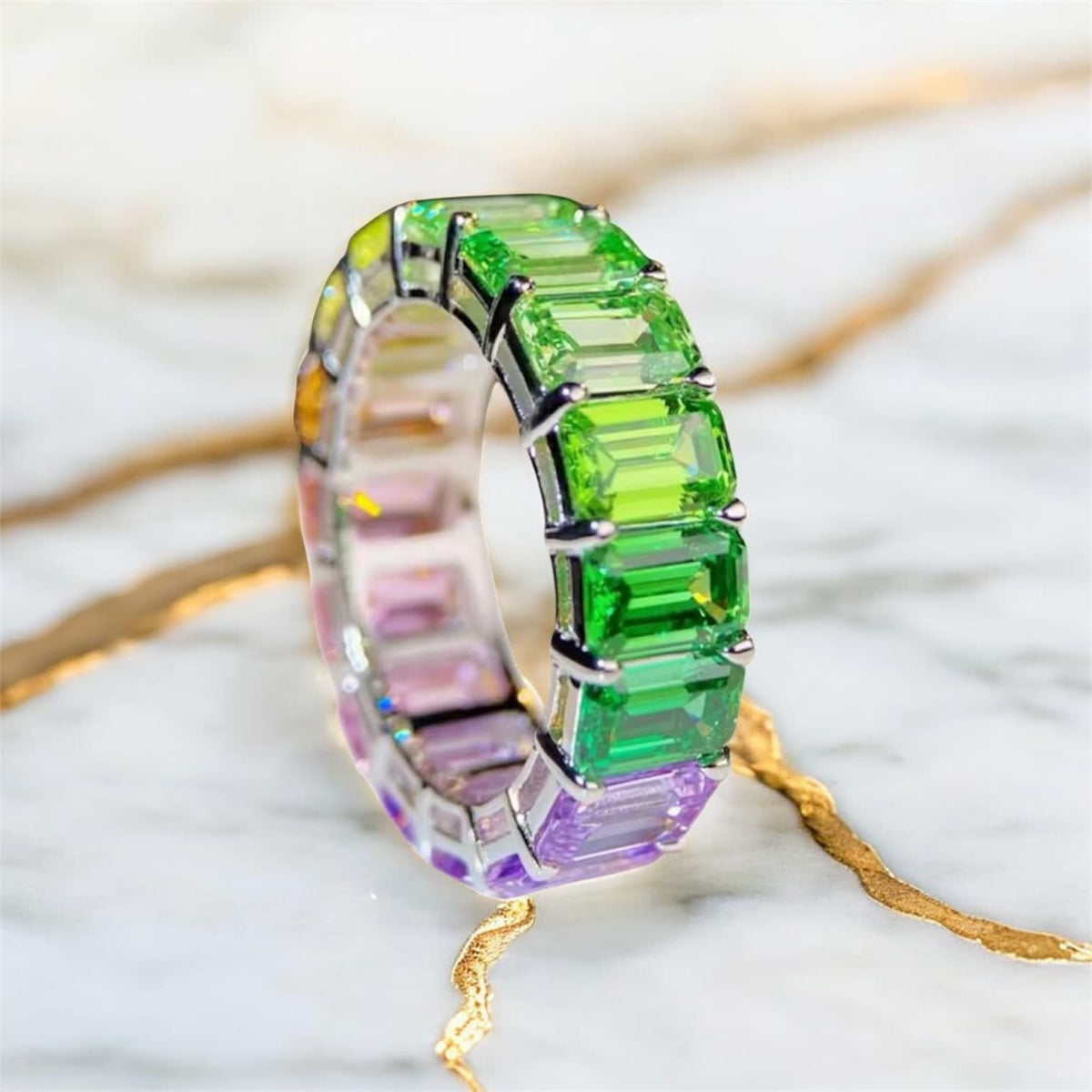 Saphir Ring – Funkelnder Regenbogen CrystalScents