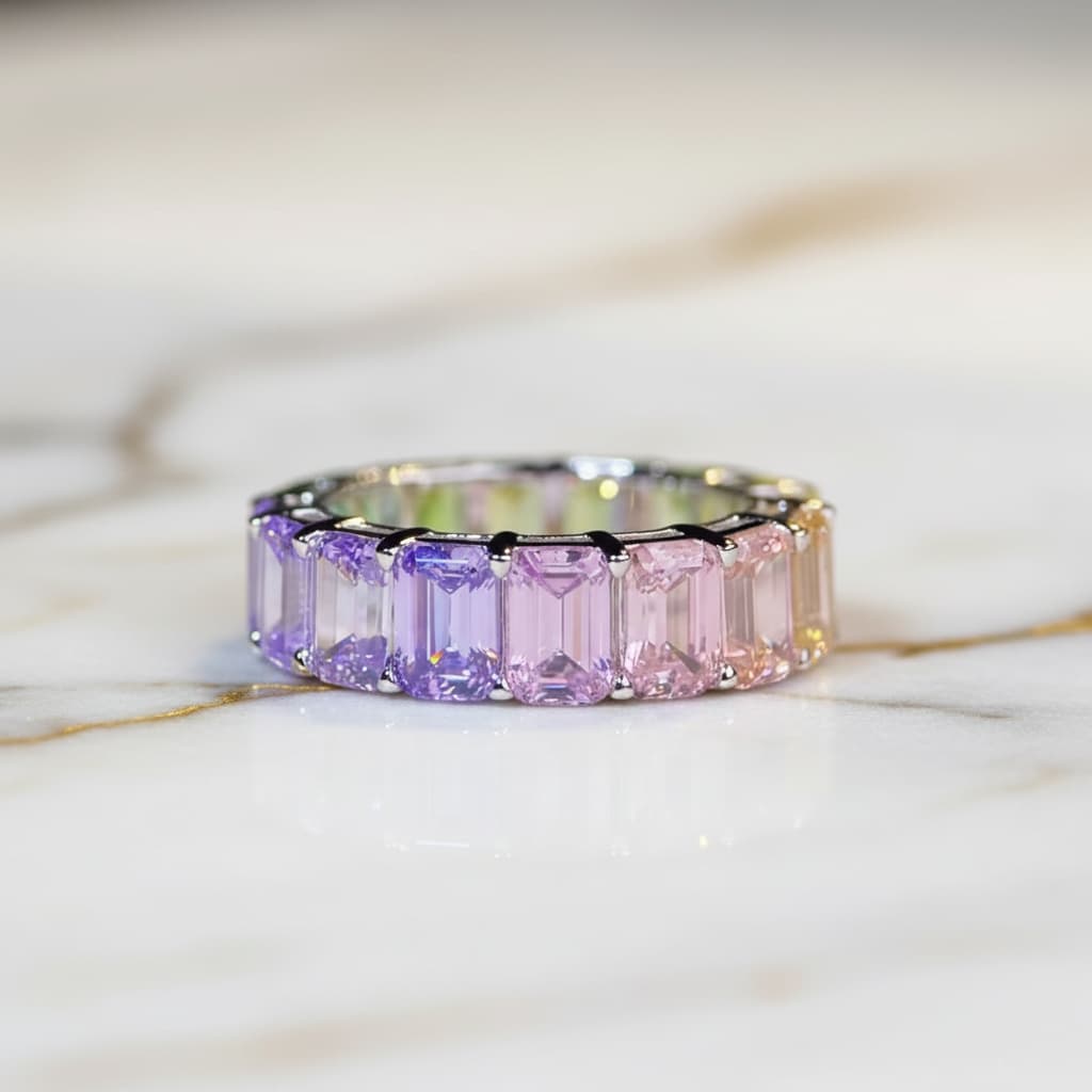 Saphir Ring – Funkelnder Regenbogen CrystalScents