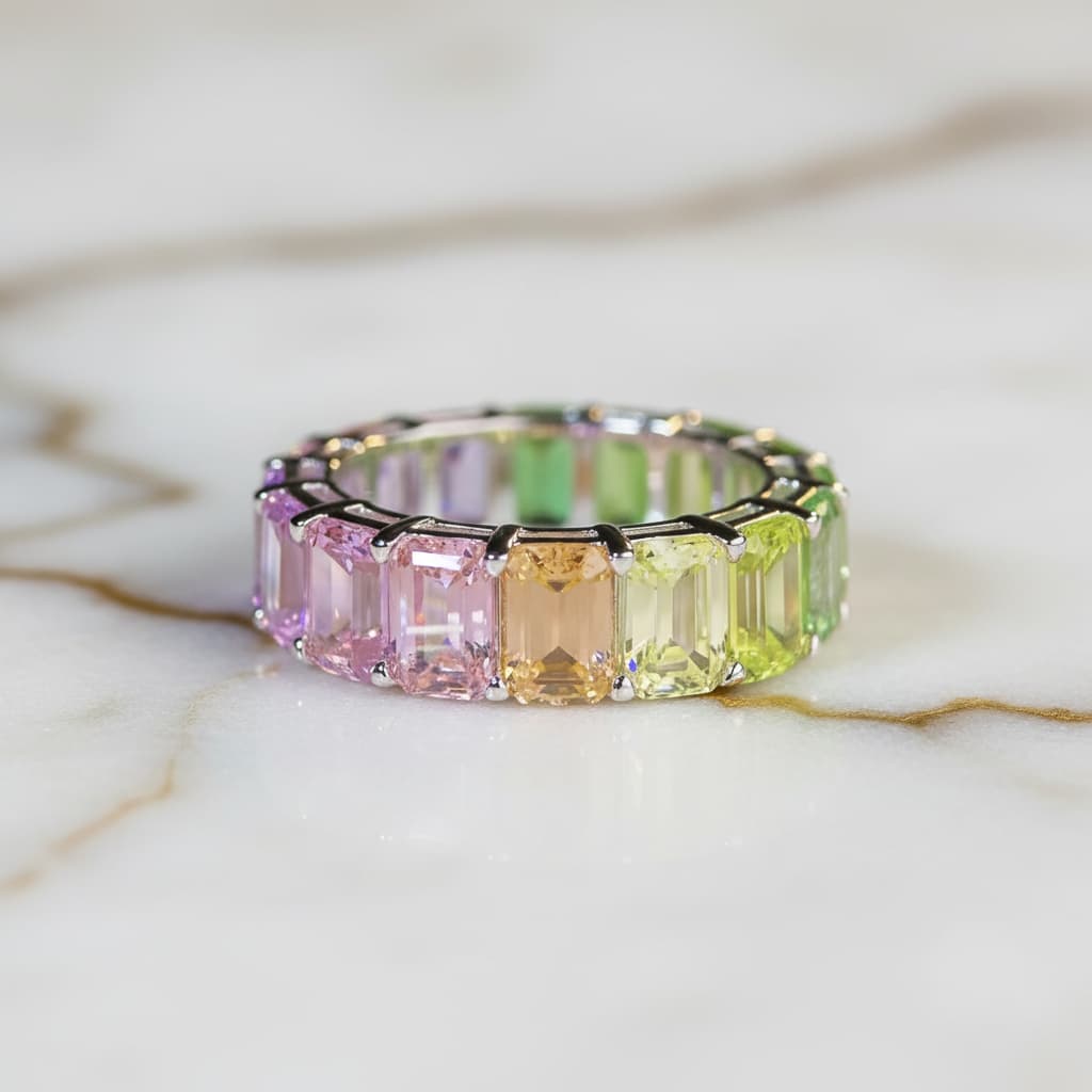 Saphir Ring – Funkelnder Regenbogen CrystalScents