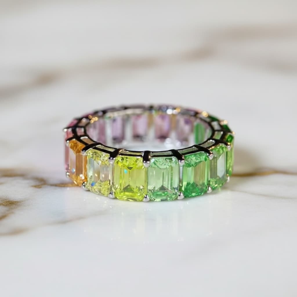 Saphir Ring – Funkelnder Regenbogen CrystalScents