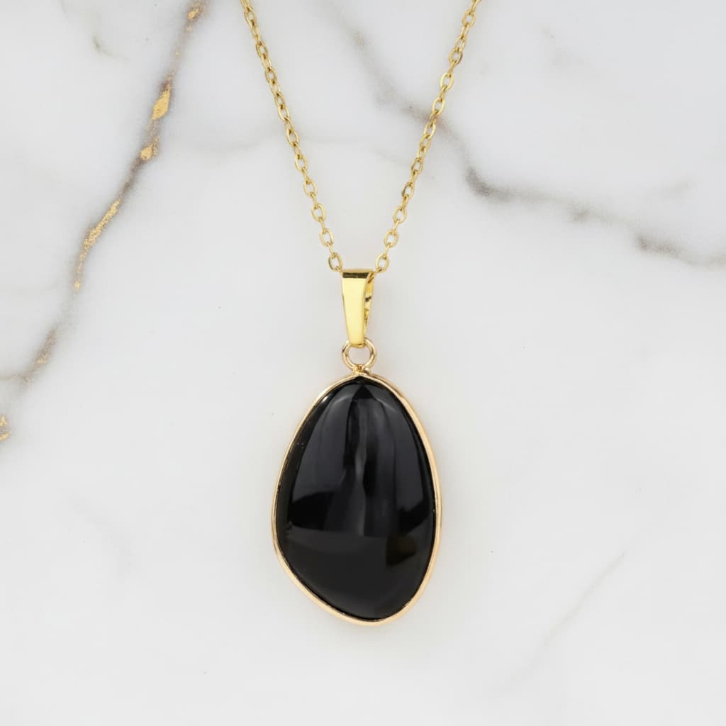 Obsidian Halskette – Zeitlos & Stark CrystalScents