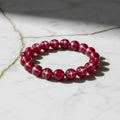 Star Rubin Kugelarmband - Leuchtender Stern-Effekt CrystalScents