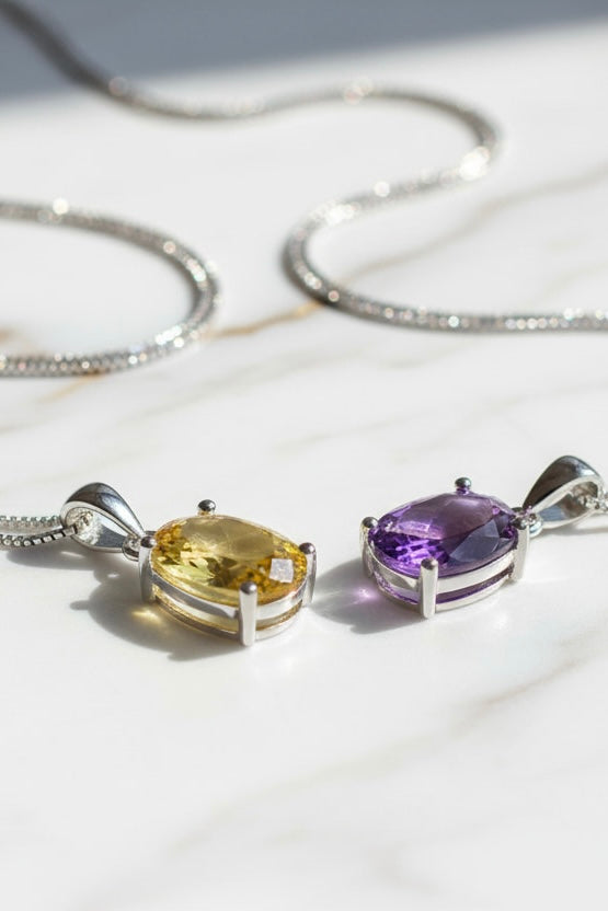 Amethyst Halskette - Ruhe & Erinnerung CrystalScents