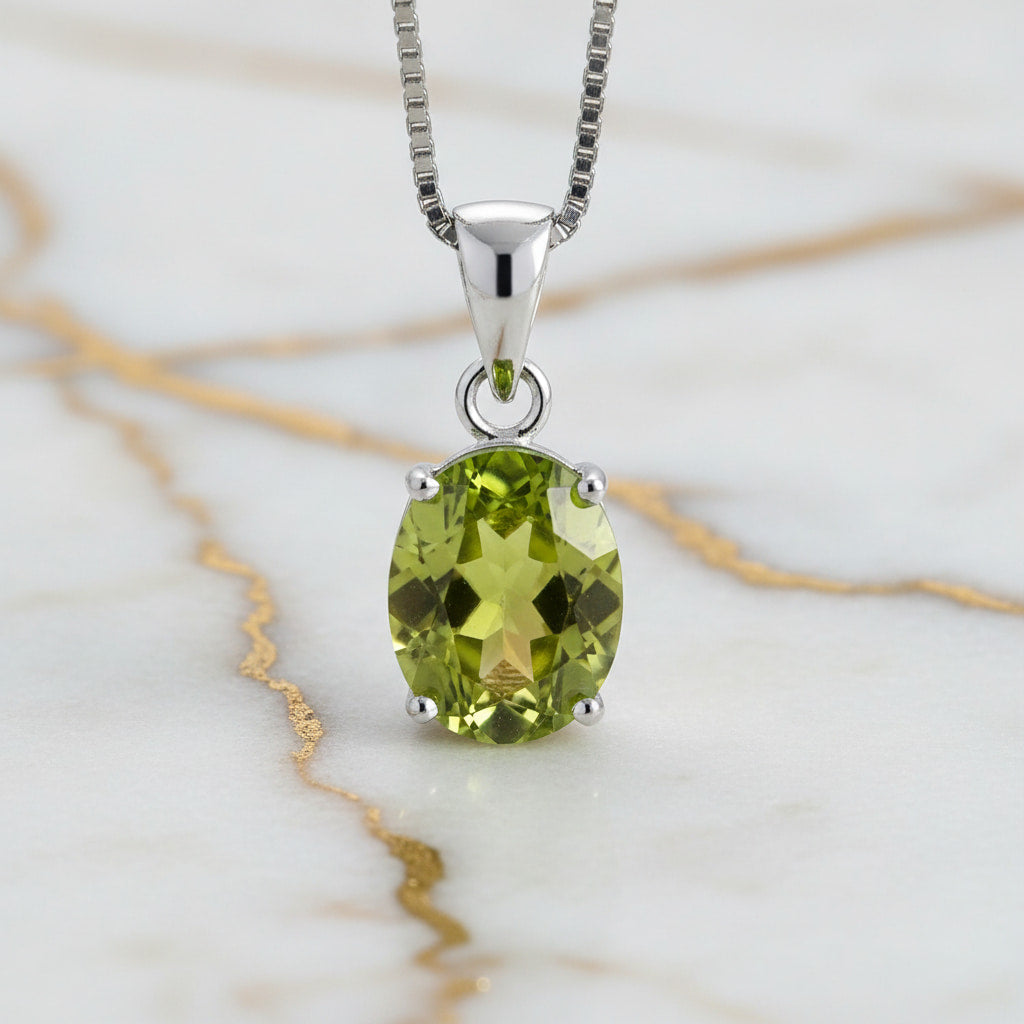 Peridot Halskette - Energie & Lebendigkeit CrystalScents