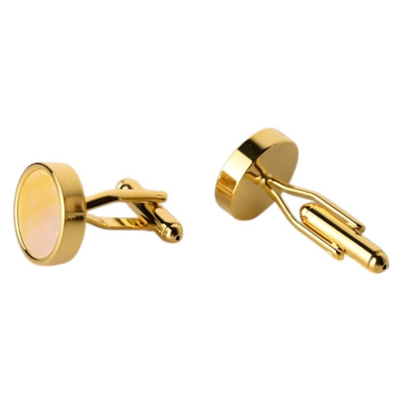 Manschettenknöpfe mit Perlmutt in Gold CrystalScents